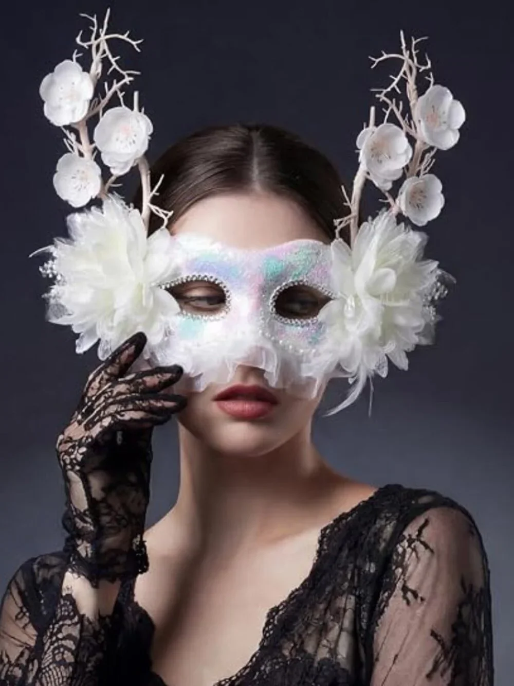 White Masquerade Mask